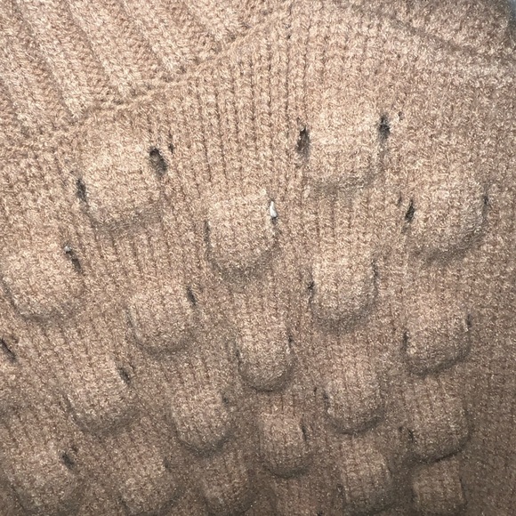 Chunky Knit Turtleneck Sweater Vest - Brown - Picture 9 of 10